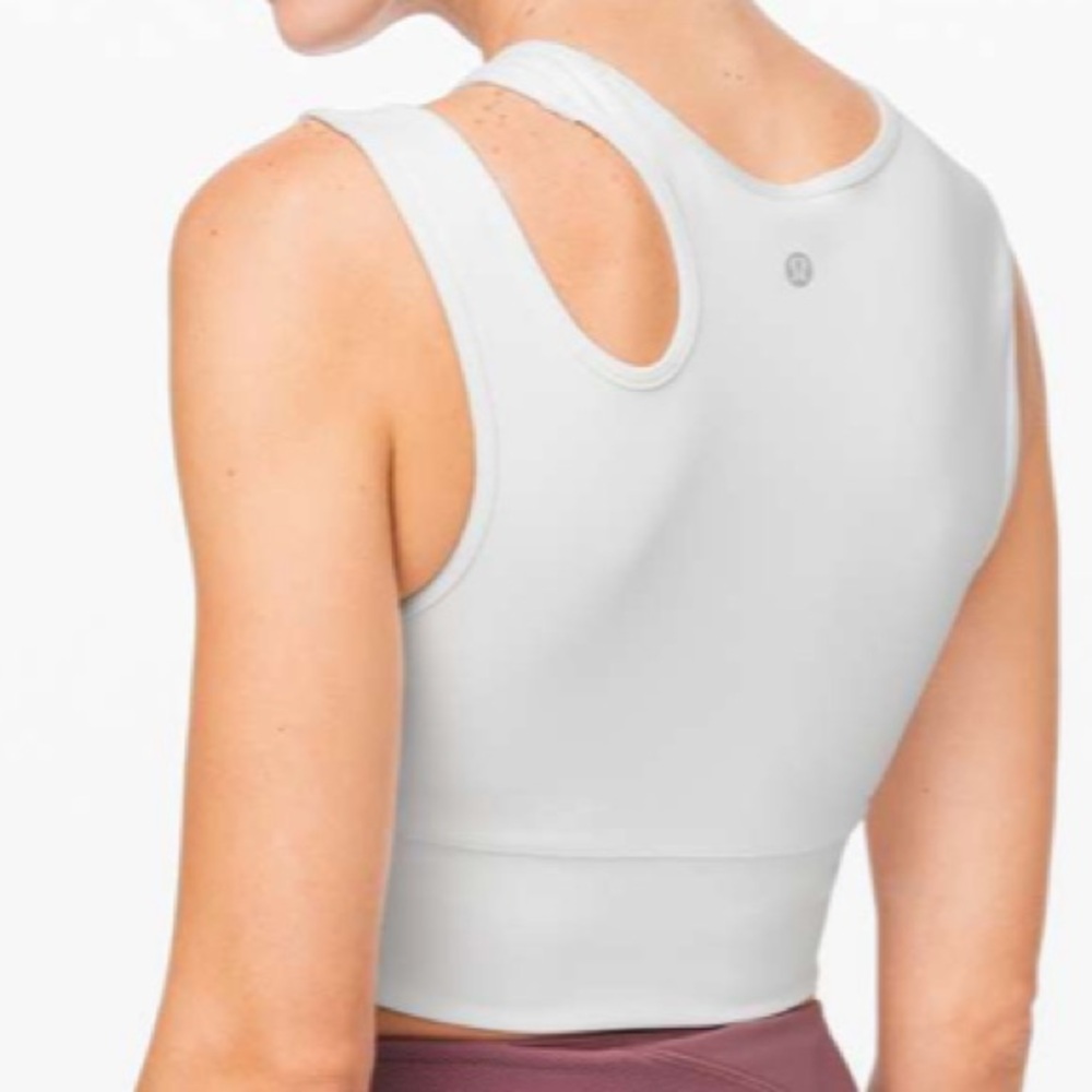 Lululemon Mastered Motion Cropped Tank White Size 0